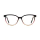 Oval Gradient Brown Eyeglasses