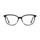 Oval Black/Tortoiseshell Eyeglasses