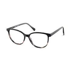 Oval Black/Tortoiseshell Eyeglasses
