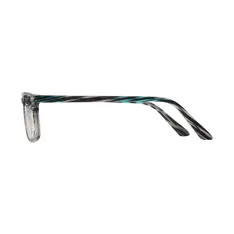 Rectangle Gray/Striped Eyeglasses