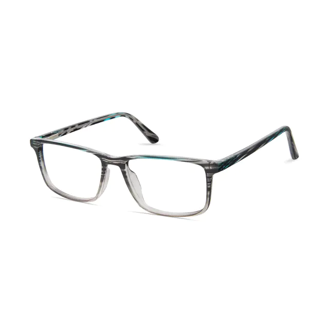 Rectangle Gray/Striped Eyeglasses