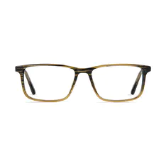 Rectangle Brown/Striped Eyeglasses
