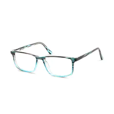 Rectangle Blue/Striped Eyeglasses