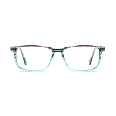 Rectangle Blue/Striped Eyeglasses