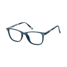Rectangle Transparent Blue Eyeglasses