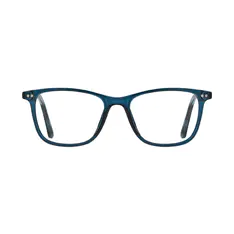 Rectangle Transparent Blue Eyeglasses