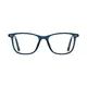 Rectangle Transparent Blue Eyeglasses