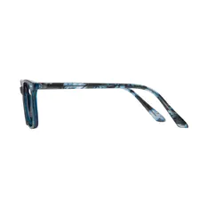 Rectangle Transparent Blue Eyeglasses