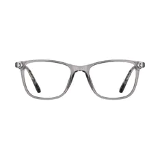 Rectangle Transparent Blue Eyeglasses