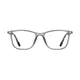 Rectangle Transparent Blue Eyeglasses