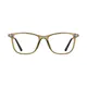 Rectangle Transparent Green Eyeglasses