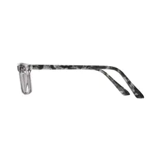 Rectangle Transparent Gray Eyeglasses