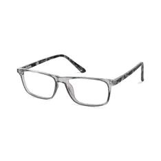 Rectangle Transparent Gray Eyeglasses