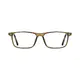 Rectangle Transparent Green Eyeglasses