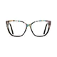 Square Tortoiseshell/Black Eyeglasses
