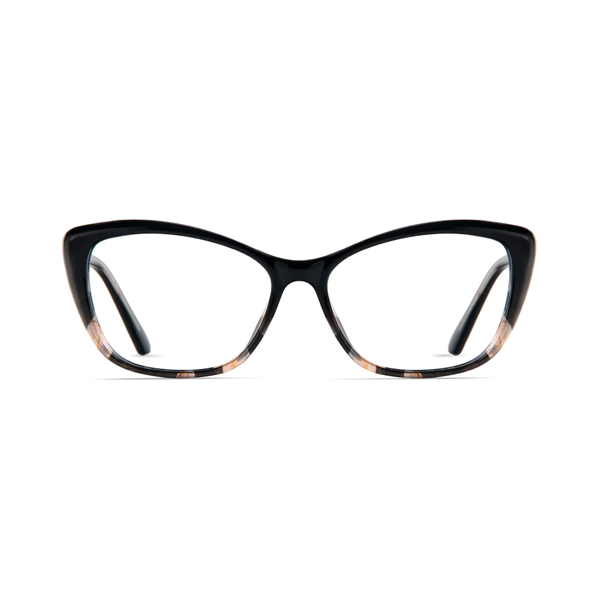Rectangle Tortoiseshell/Black Eyeglasses