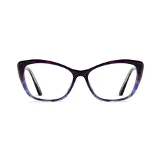 Rectangle Gradient Purple Eyeglasses