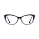 Rectangle Gradient Purple Eyeglasses