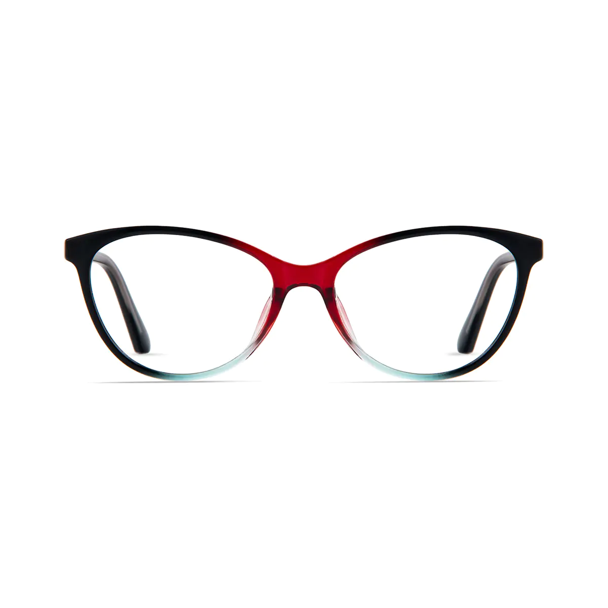 Cat-eye Black/Red Eyeglasses