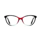 Cat-eye Black/Red Eyeglasses
