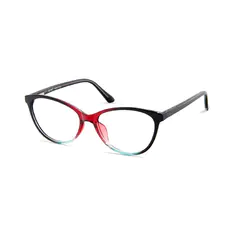 Cat-eye Black/Red Eyeglasses