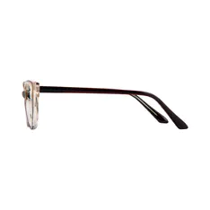 Cat-eye Clear/Brown Eyeglasses