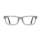 Rectangle Transparent Gray Eyeglasses