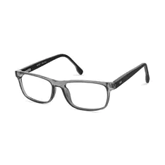 Rectangle Transparent Gray Eyeglasses