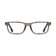 Rectangle Transparent Brown Eyeglasses
