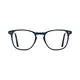 Rectangle Transparent Blue Eyeglasses