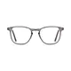 Rectangle Transparent Gray Eyeglasses