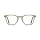 Rectangle Transparent Green Eyeglasses