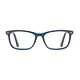 Rectangle Transparent Blue Eyeglasses