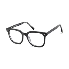 Square Black/Brown Eyeglasses