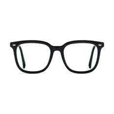 Square Black/Green Eyeglasses