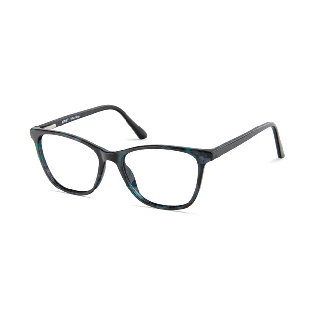 Square Black/Blue Eyeglasses