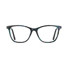 Rectangle Black/Blue Eyeglasses