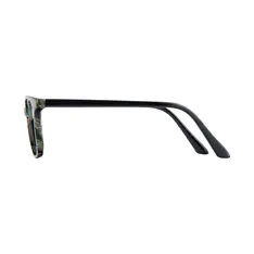Square Black/Green Eyeglasses