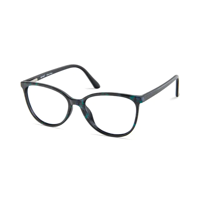 Cat-eye Black/Blue Eyeglasses