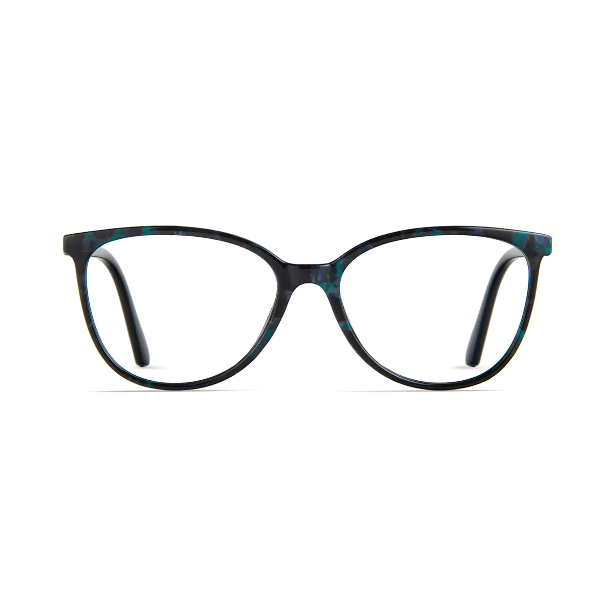 Cat-eye Black/Blue Eyeglasses
