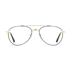 Aviator Black/Gold Eyelasses