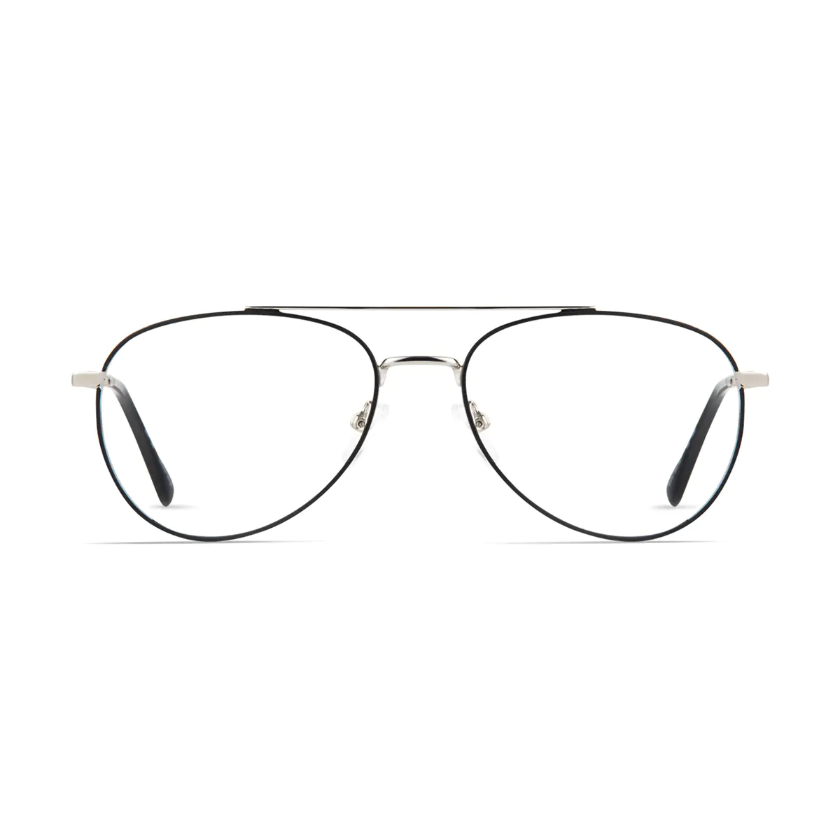 Aviator Black/Silver Eyelasses
