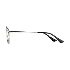 Aviator Black/Silver Eyelasses