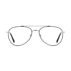 Aviator Black/Silver Eyelasses