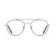 Aviator Black/Silver Eyeglasses