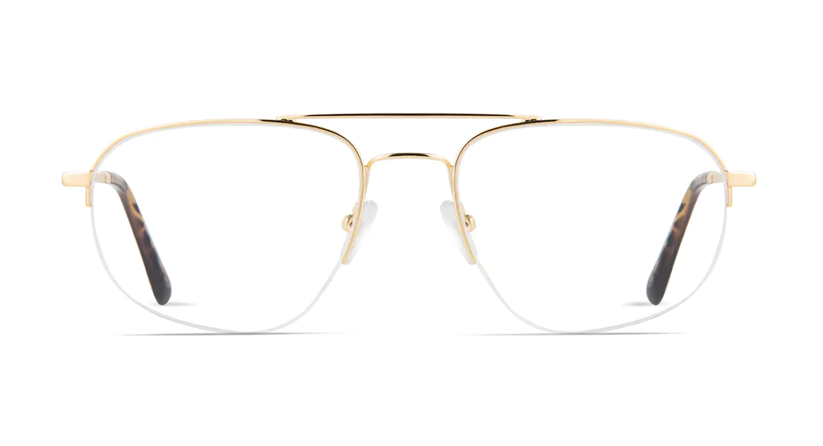 Aviator Gold Eyeglasses