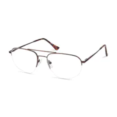 Aviator Brown Eyeglasses
