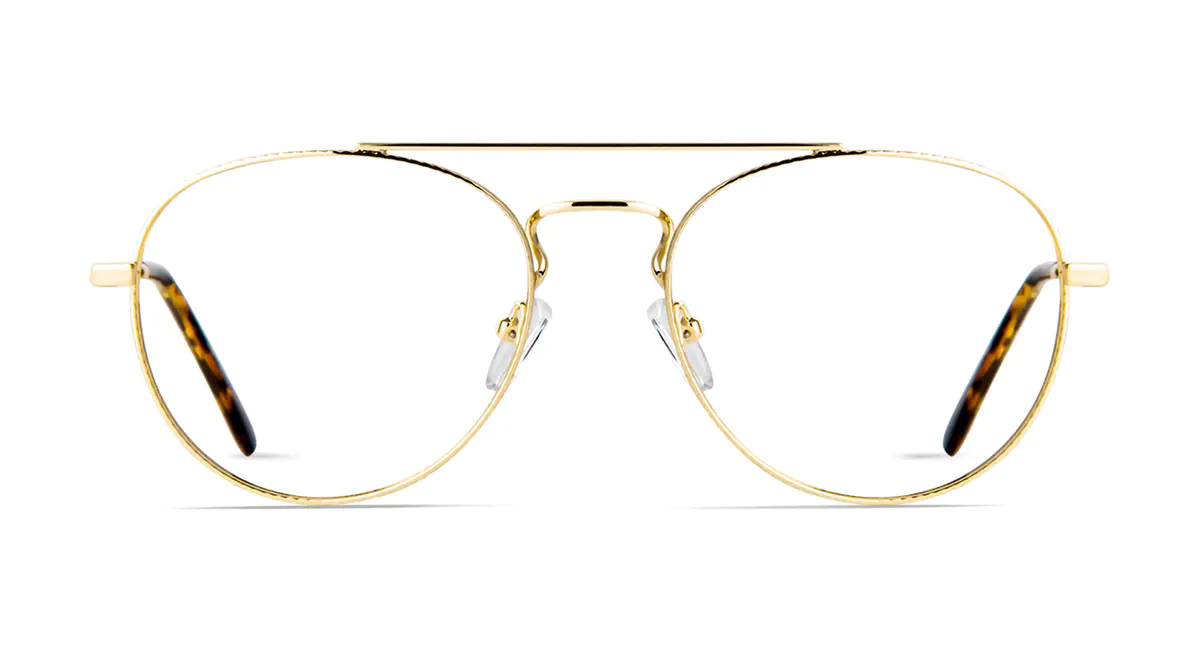 Aviator Gold Eyeglasses