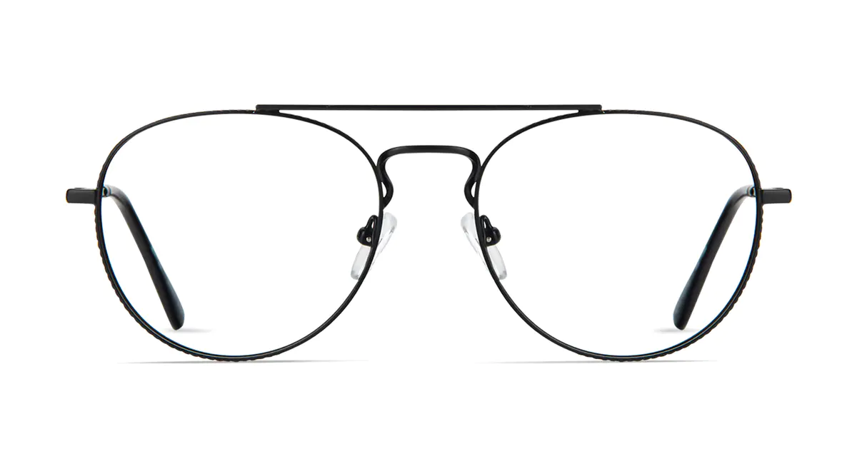 Aviator Black Eyeglasses