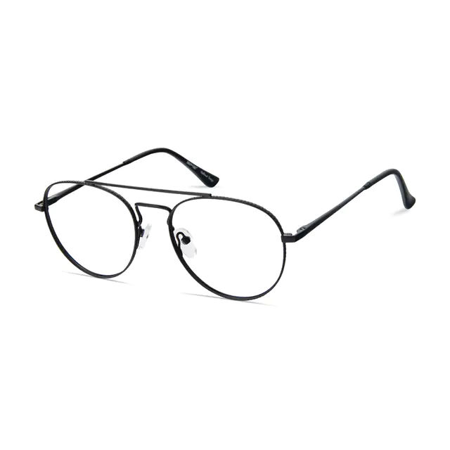 Aviator Black Eyeglasses